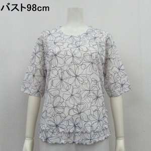 T-shirt Floral Pattern Side Ribbon