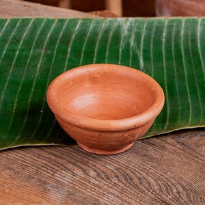 ミニボウル スリランカ伝統の素焼き食器 テラコッタ製 直径11.5cm程度