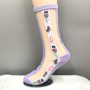 Crew Socks Socks Flowers Ladies'