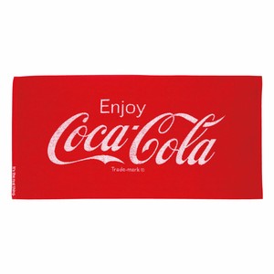 コカ･コーラ 毛違いジャカード　レジャータオル(ロゴ)L　アメリカン雑貨