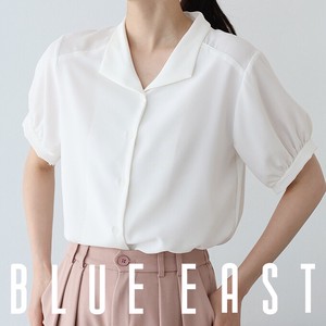 Button Shirt/Blouse Tops Collar Blouse Short-Sleeve 2024 NEW