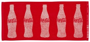 コカ･コーラ 毛違いジャカード　フェイスタオル(ボトル)　アメリカン雑貨