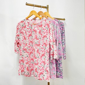T-shirt Pullover Ladies' Border Cotton Blend 2024 Spring/Summer