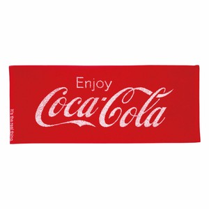 コカ･コーラ 毛違いジャカード　フェイスタオル(ロゴ)　アメリカン雑貨