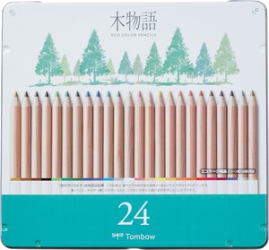 缶入色鉛筆 S木物語24色