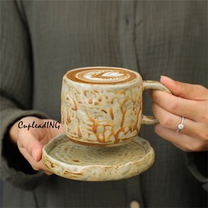 【定番商品】INSスタイル セットアップ コーヒーカップ 陶磁器カップ マグカップ 異形コーヒーカップ皿