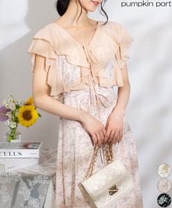 Sweater/Knitwear Floral Pattern Long One-piece Dress