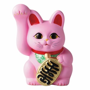 Tokoname ware Animal Ornament Gift MANEKINEKO Pink Made in Japan
