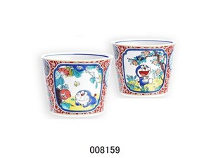 Kutani ware Side Dish Bowl Doraemon Japanese Buckwheat Chops