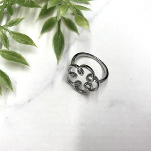 Rhinestone Ring sliver Bijoux Rings Flowers