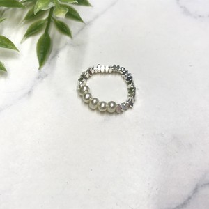 Resin Ring Pearl sliver Rings