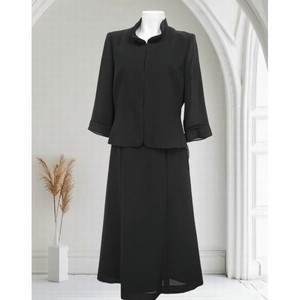Casual Dress 3/4 Length Sleeve black Formal Setup One-piece Dress