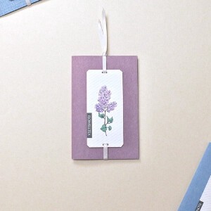 花たちの添えるメッセージカード〔ライラック〕