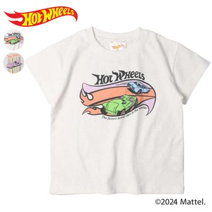 ホットウィール車ロゴ半袖Tシャツ　N32812  本体綿100％､レーシンガカープリント、カジュアル、カッコイイ
