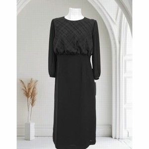 Casual Dress black Formal One-piece Dress Switching