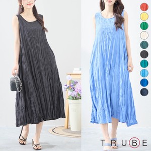 Casual Dress Sleeveless L One-piece Dress Washer 【2024NEW】