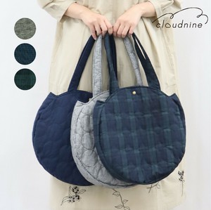 Tote Bag Check Pattern Quilt Circle Pattern