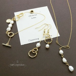 Cherie Kobe L&Aオリジナル神戸ブランド 淡水パールのおしゃれなアクセサリー ピアス ブレスレット