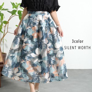 Skirt Floral Pattern Organdy 【2024NEW】