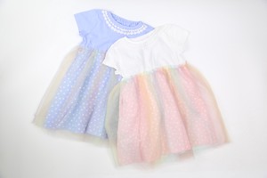 Kids' Casual Dress Tulle Rainbow One-piece Dress