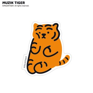 ■2024SS　先行予約■　MUZIK TIGER　デコペタステッカー　赤虎