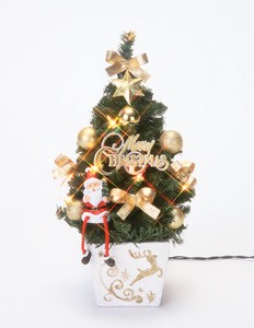 クリスマス　30cmプレミアム陶器ポットツリー