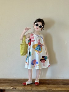 Kids' Casual Dress Sleeveless Summer Spring One-piece Dress Kids
