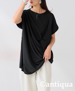 Antiqua T-shirt Design Plain Color Tops Ladies' Short-Sleeve NEW
