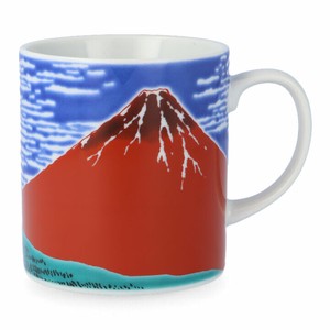 【九谷焼】マグカップ　 赤富士