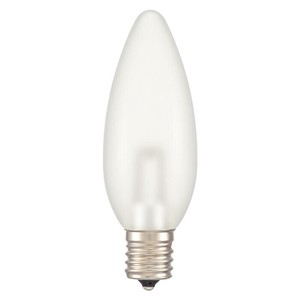 OHM LEDシャンデリア形装飾用/C32/E17/0.8W/35lm/フロスト電球色 LDC1L-G-E17 13F