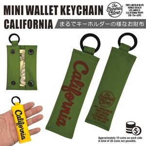 Key Ring Mini Wallet Key Chain Coin Purse Stick-type Compact