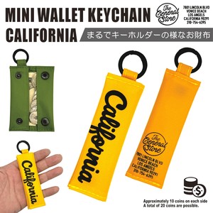 Key Ring Mini Wallet Key Chain Coin Purse Stick-type Compact