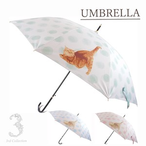 晴雨两用伞 女士 圆点 猫图案