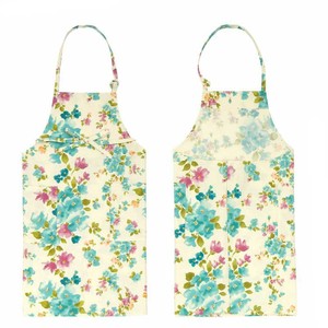 Apron Flower Blue Made in Japan