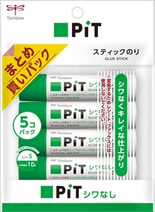 スティック糊　シワなしピットS　5Pパック