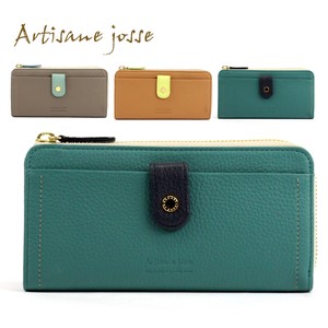 Long Wallet Cattle Leather Round Fastener Leather Slim Genuine Leather Ladies'