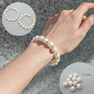 Gemstone Bracelet Pearls/Moon Stone Pearl sliver