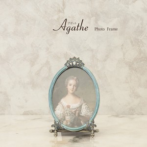 【秋月貿易】Agathe アガット[フォトフレーム]Antique Brass Blue
