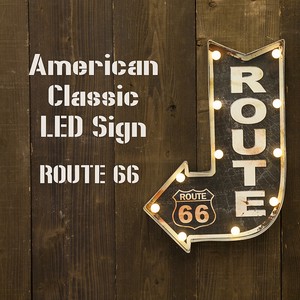 【秋月貿易】アメリカンクラシック LED Sign（ROUTE 66）