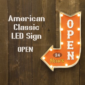 【秋月貿易】アメリカンクラシック LED Sign（OPEN）