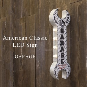 【秋月貿易】アメリカンクラシック LED Sign（GARAGE）