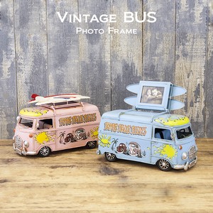 【秋月貿易】Vintage BUS ヴィンテージ　バス フォトフレーム
