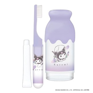 ■2024SS　先行予約■　サンリオキャラクターズ　ミルク瓶型歯磨きセット　クロミ/窓