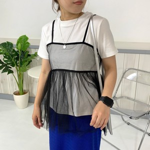 T-shirt Tulle Camisole Bustier 2-way 【2024NEW】