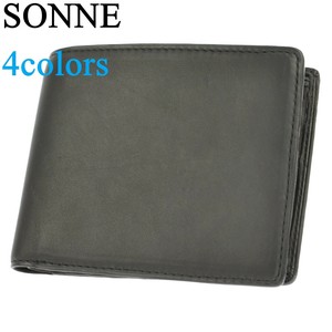 SONNE(ゾンネ)　メンズ　ウォレット　二つ折り財布　エチオピアシープレザー
