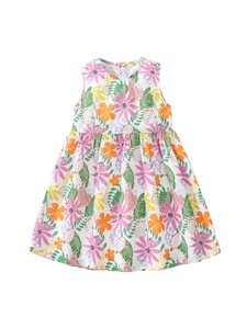 Kids' Casual Dress Floral Pattern Sleeveless Switching 90cm ~ 130cm