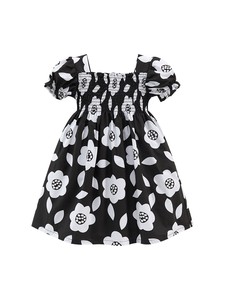 Kids' Casual Dress Shoulder Floral Pattern 90cm ~ 130cm
