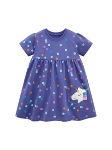 Kids' Casual Dress Pocket One-piece Dress 90cm ~ 130cm