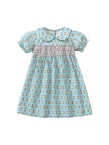 Kids' Casual Dress High-Waisted Floral Pattern Switching 90cm ~ 130cm