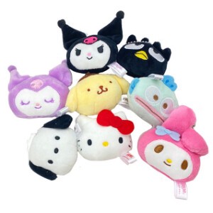 Key Ring Hello Kitty Mascot Sanrio Characters Face KUROMI 8-types